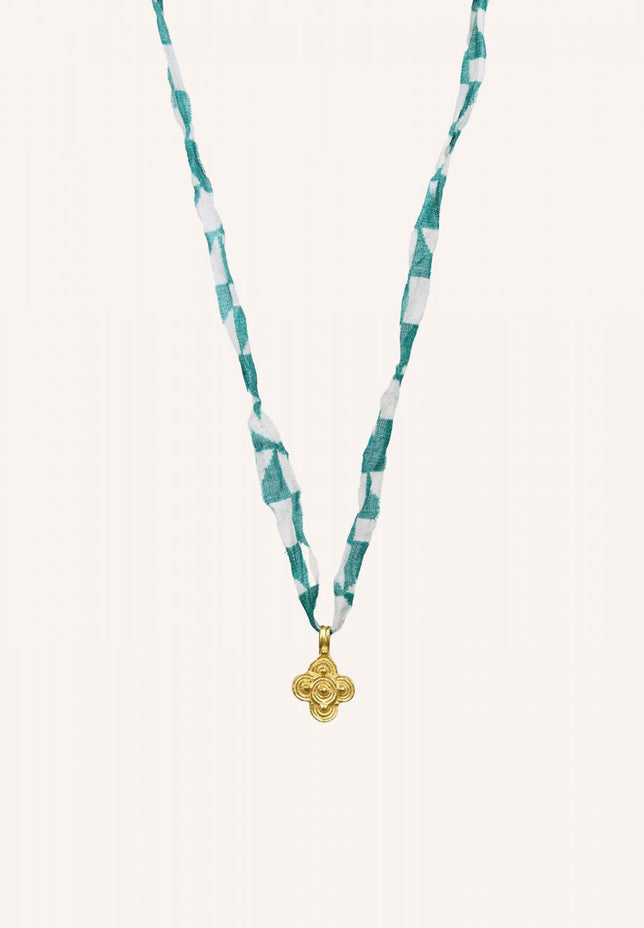 lucknow necklace | graphic green