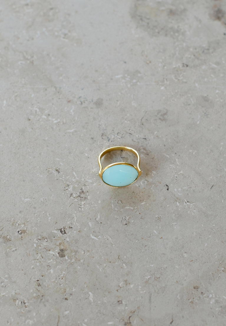 PD OVAL RING | light blue