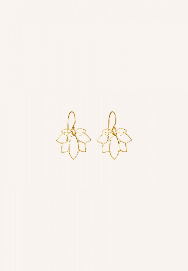 pd lotus earring | gold