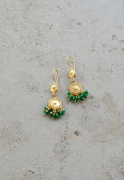 PD royal earring | green