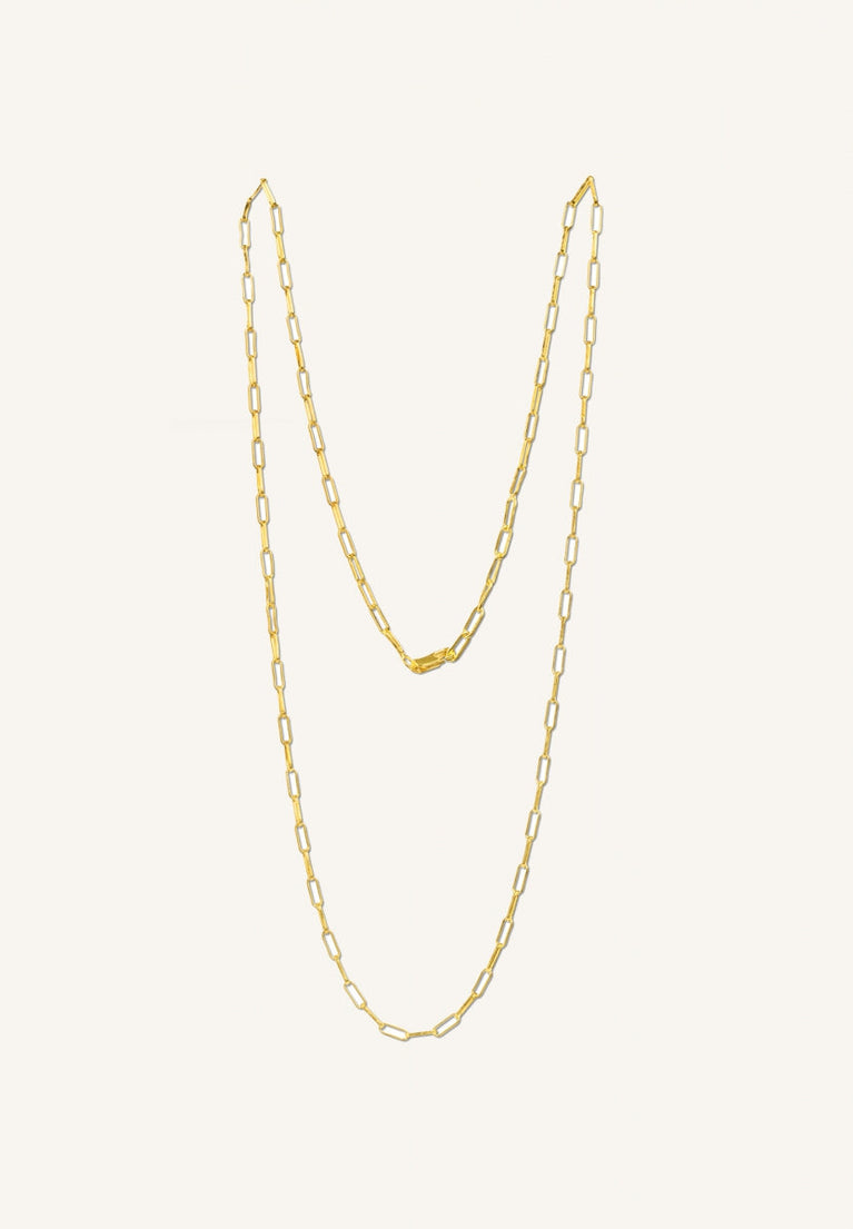 PD chain necklace | gold