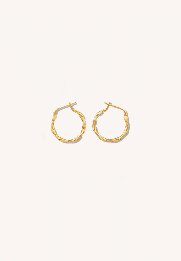 PD mila round earring large | gold