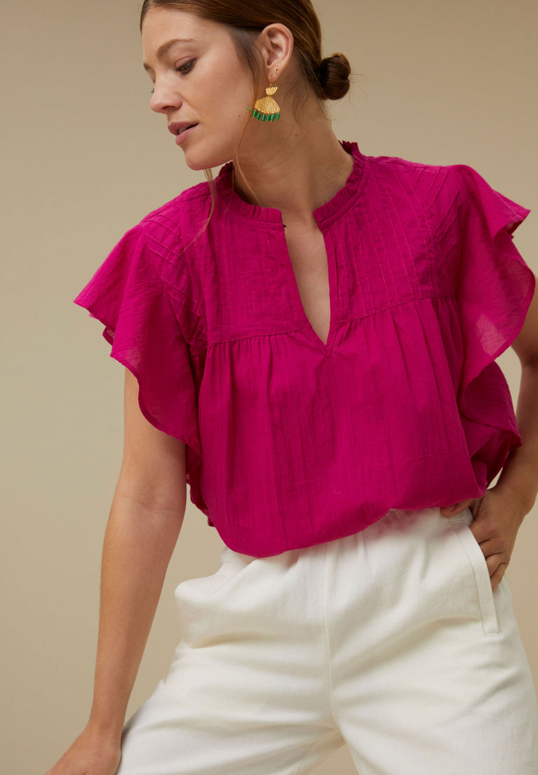 danee blouse | very berry