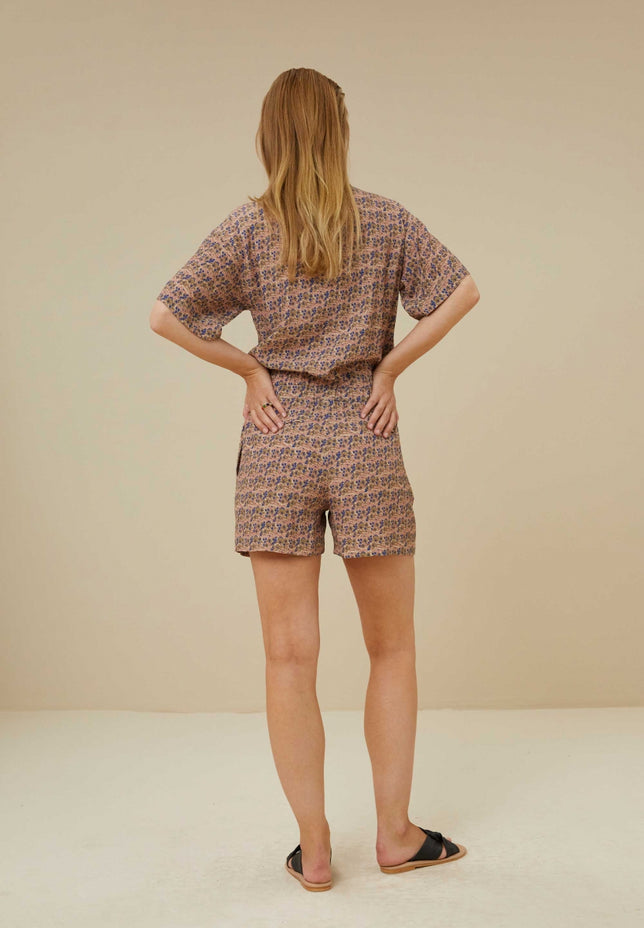 mimi ashley shortsuit | ashley print