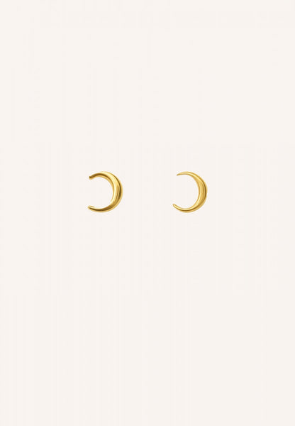 half moon earring | gold