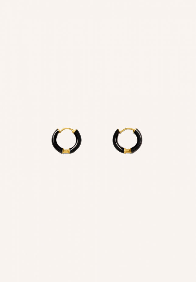 loops earring | black