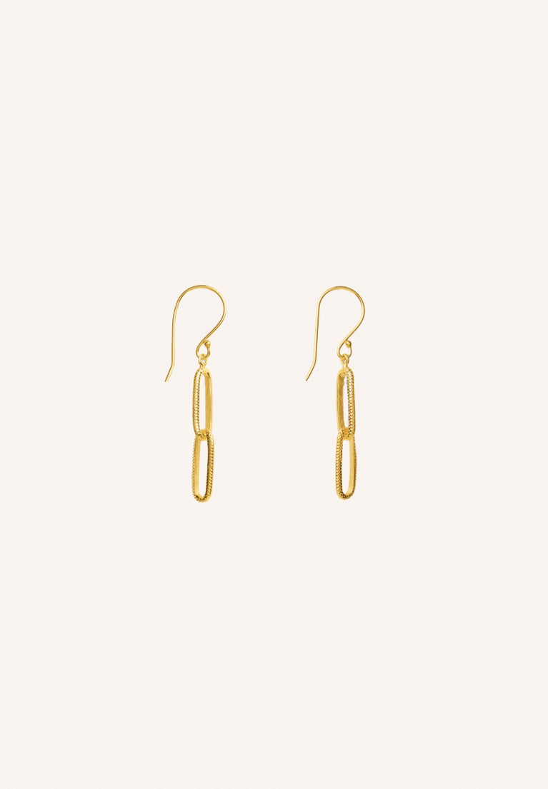chain earring | gold