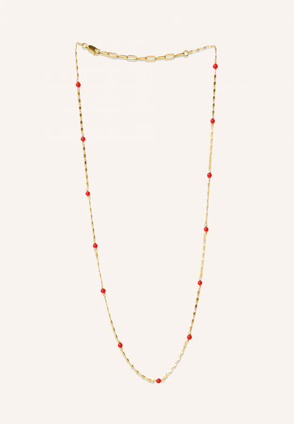 mees necklace | candy red