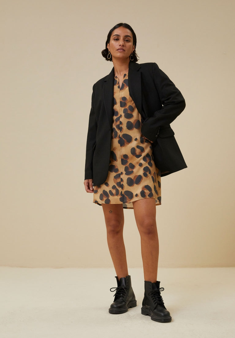 arya cheeta dress | cheetah print