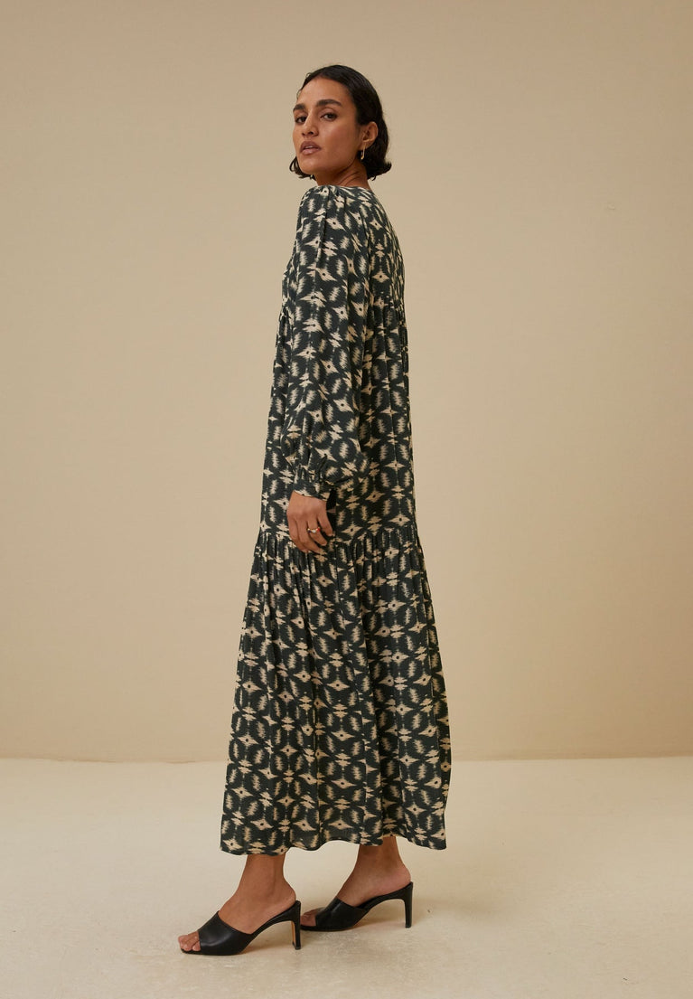 hayley baski dress | baski print