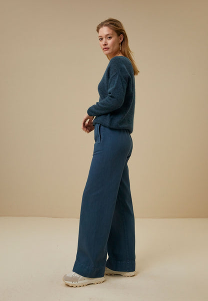 mees twill pant | blue dust