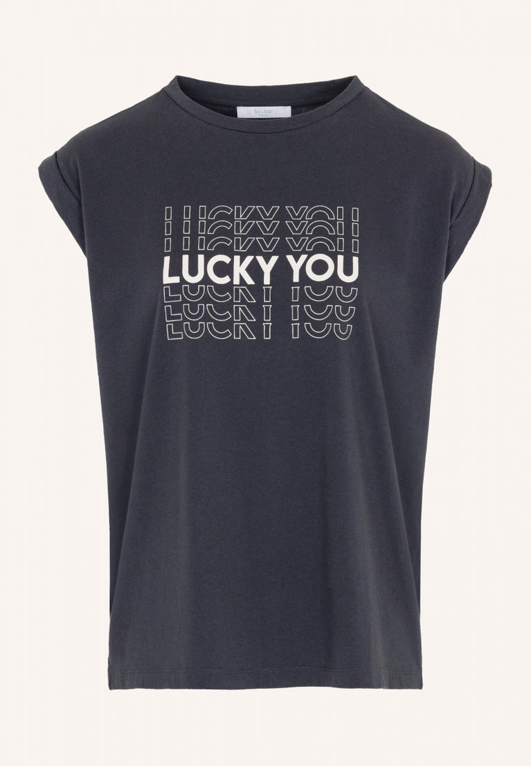 thelma lucky you top | jet black