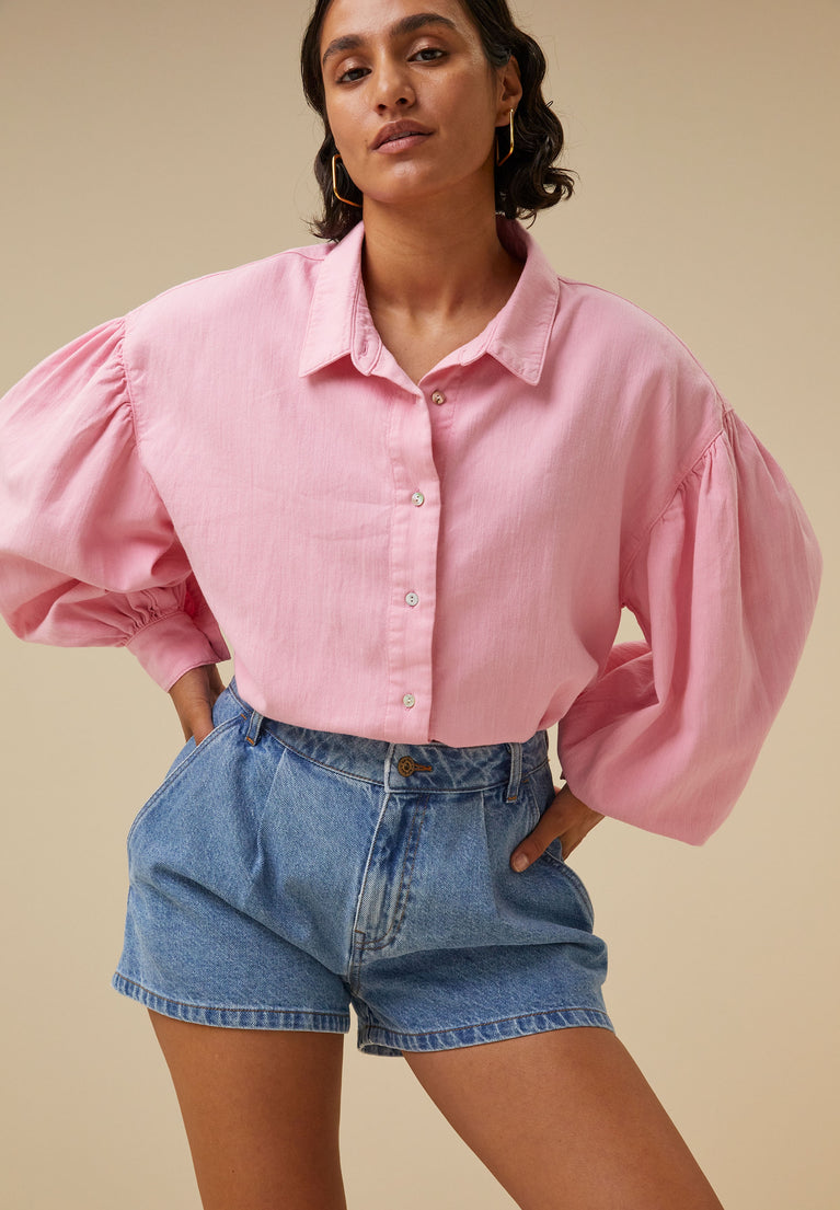 sarah blouse | bubblegum