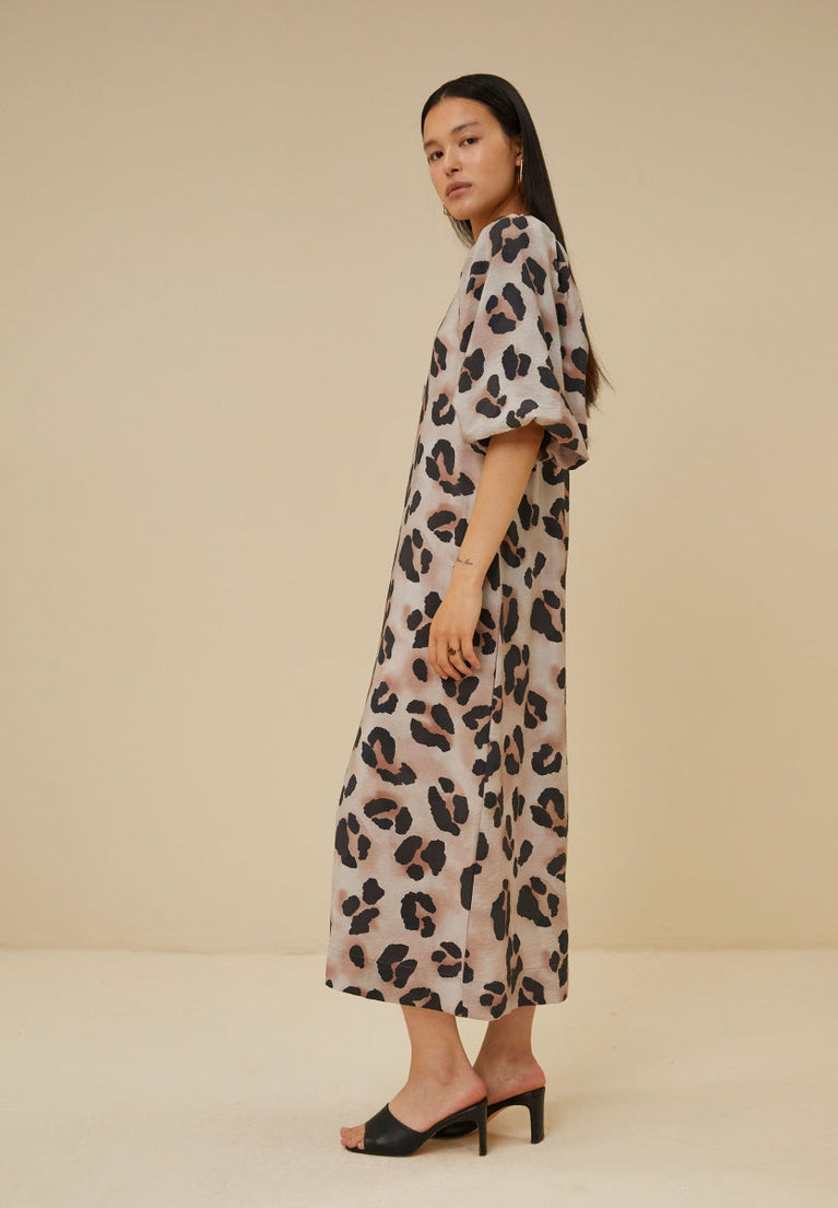 juta cheetah dress | cheetas print