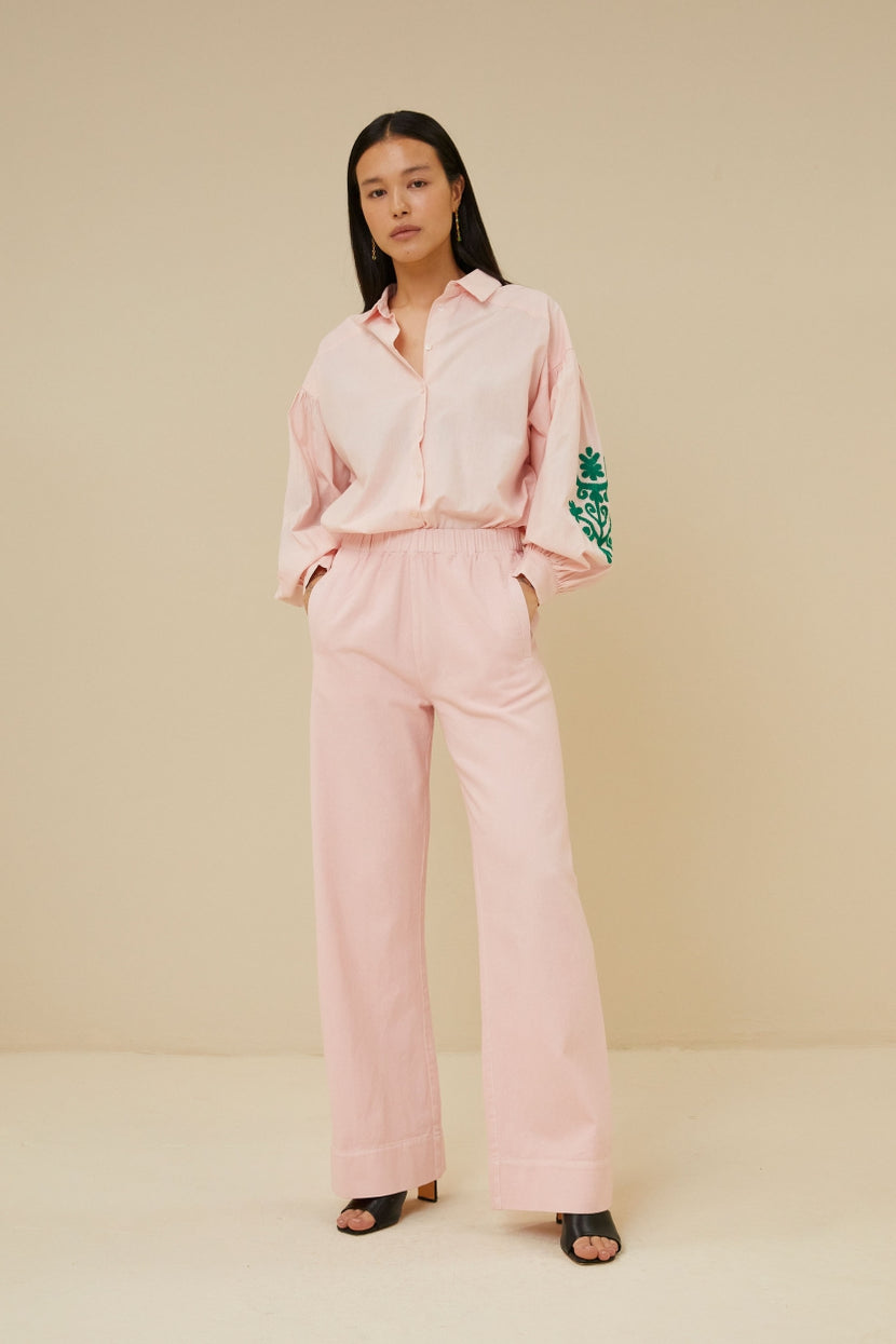 mees twill pant | light pink