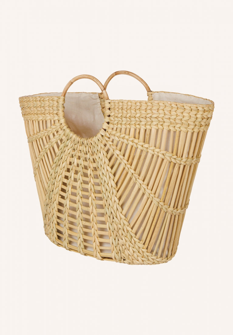 basket bag | dark sand