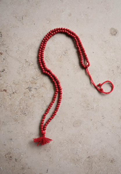 morris necklace | poppy-red